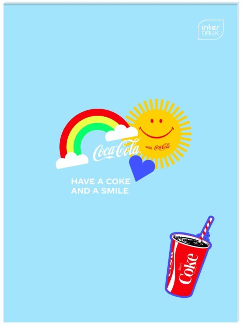 Zeszyt tematyczny COCA COLA MAT+UV A6 32k. krata Interdruk (do słówek) Interdruk