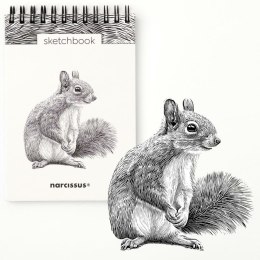 Blok artystyczny szkicownik wiewiórka A6 120g 60k Narcissus Narcissus