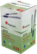 Długopis olejowy automatyczny wkład niebieski 0,7mm Titanum (BPGBLUE ECONOMY) Titanum
