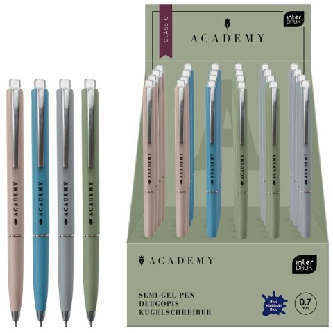 Długopis standardowy CLASSIC ACADEMY wkład niebieski Interdruk (automatyczny) Interdruk