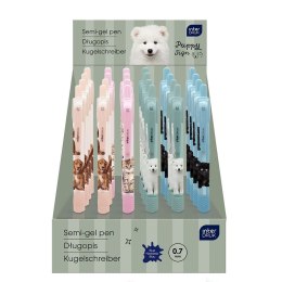 Długopis żelowy PUPPY SIGN zgripem wkład niebieski 0,7mm Interdruk (żelowy) Interdruk