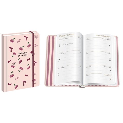 Kalendarz książkowy (terminarz) CHERRIES 192 stron A6 Interdruk (SZKOLNY) Interdruk