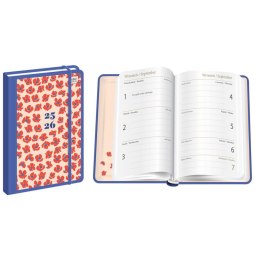 Kalendarz książkowy (terminarz) POPPIES 192 stron A6 Interdruk (SZKOLNY) Interdruk