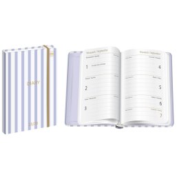 Kalendarz książkowy (terminarz) STRIPES 192 stron A6 Interdruk (SZKOLNY) Interdruk