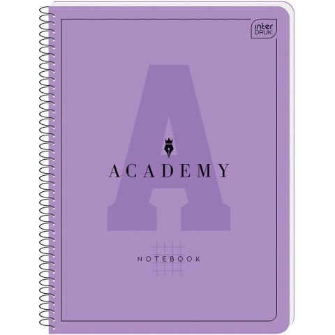 Kołozeszyt (kołonotatnik) ACADEMY Hybry A4+ 80k. 90g krata Interdruk Interdruk