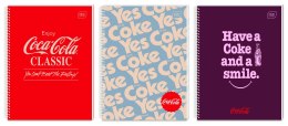 Kołozeszyt (kołonotatnik) COCA COLA HYBRID A4 100k. 70g krata Interdruk Interdruk