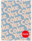 Kołozeszyt (kołonotatnik) COCA COLA HYBRID A4 100k. 70g krata Interdruk Interdruk