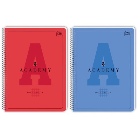 Kołozeszyt (kołonotatnik) Hybrid Academy 90g A5+ 80k. 90g krata Interdruk Interdruk