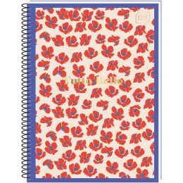 Kołozeszyt (kołonotatnik) TUTTO BELLO metalic A6 80k. 70g krata Interdruk Interdruk