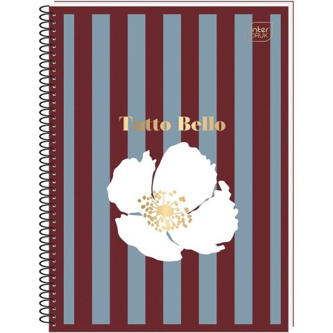 Kołozeszyt (kołonotatnik) TUTTO BELLO metalic A6 80k. 70g krata Interdruk Interdruk