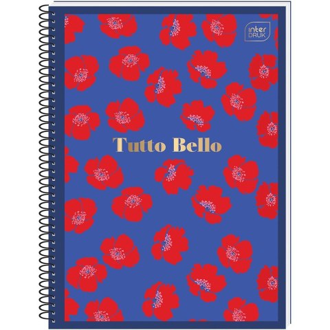 Kołozeszyt (kołonotatnik) TUTTO BELLO metalic A6 80k. 70g krata Interdruk Interdruk