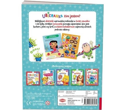 Książeczka edukacyjna Disney Maluch. Ubieranka. Kim jestem? Ameet (MUB 9201) Ameet