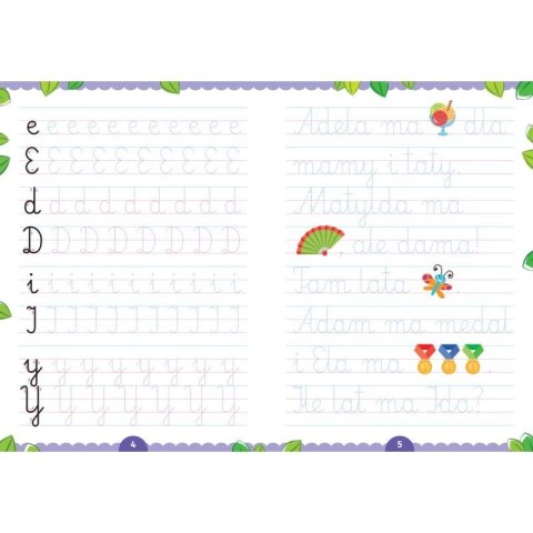 Książka dla dzieci Piszę i zmazuję. Kaligrafia z pisakiem Aksjomat Aksjomat