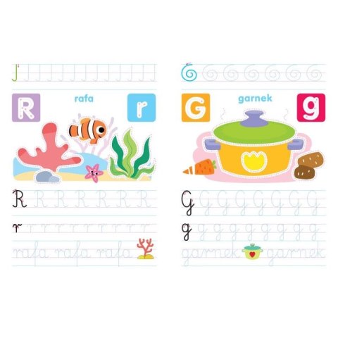 Książka dla dzieci Piszę i zmazuję. Uczę się pisać literki z pisakiem Aksjomat Aksjomat