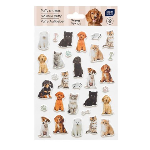 Naklejka (nalepka) PUPPY SIGN Interdruk (30szt) Interdruk