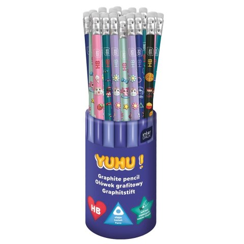 Ołówek YUHU HB Interdruk (z białą gumką) Interdruk