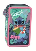 Piórnik STITCH STAY COOL POTRÓJNY St.Majewski (z wyposażnieniem) St.Majewski