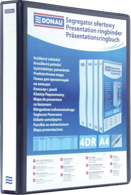 Segregator ofertowy A4 65mm czarny Donau (2788654PL-01) Donau
