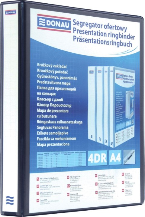 Segregator ofertowy A4 65mm czarny Donau (2788654PL-01) Donau
