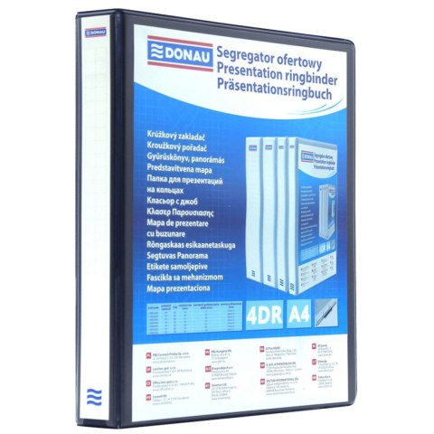 Segregator ofertowy A4 65mm czarny Donau (2788654PL-01) Donau