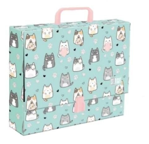 Teczka kartonowa na zatrzask Charming Cats A4 różne [mm:] 330x90 Unipap Unipap