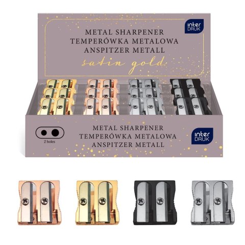 Temperówka Satin Gold podwójna mix metal Interdruk Interdruk