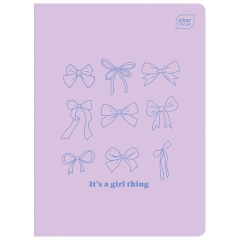 Zeszyt GIRLS mix A5 60k. 70g krata Interdruk Interdruk