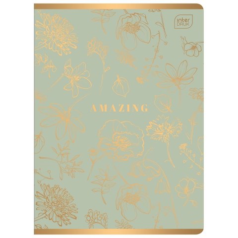 Zeszyt METALIC A5 60k. 70g krata Interdruk Interdruk