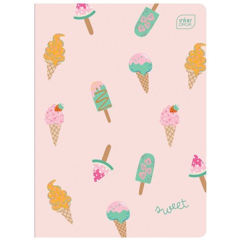 Zeszyt SWEET A5 32k. 70g krata Interdruk Interdruk