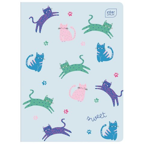 Zeszyt SWEET A5 32k. 70g linia kolor Interdruk Interdruk