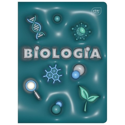 Zeszyt tematyczny A5 HYBRID BIOLOGIA 60k. 70g krata Interdruk (+pigułka wiedzy) Interdruk
