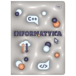 Zeszyt tematyczny HYBRID INFORMATYKA A5 60k. 70g krata Interdruk (+pigułka wiedzy) Interdruk