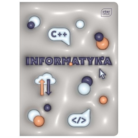 Zeszyt tematyczny A5 HYBRID INFORMATYKA 60k. 70g krata Interdruk (+pigułka wiedzy) Interdruk