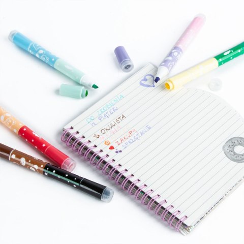 Flamaster Dwustronne ze stempelkami 10 kol. Kidea (DFSZK10KKA) Kidea