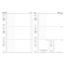 Kalendarz książkowy (terminarz) TENO 145mm x 194mm Telegraph (0) Telegraph