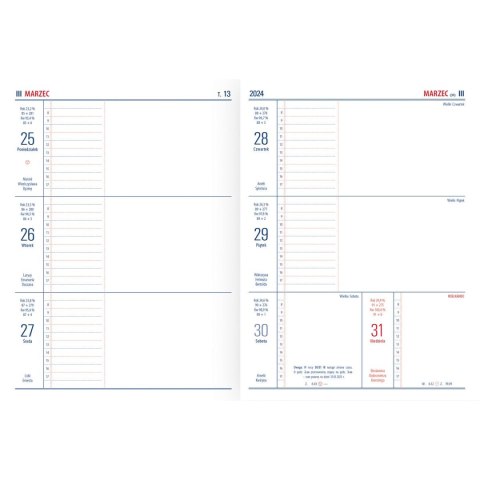 Kalendarz książkowy (terminarz) TENO 145mm x 194mm Telegraph (0) Telegraph