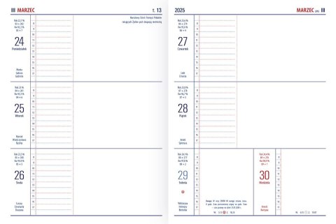 Kalendarz książkowy (terminarz) TENO IMPRESS notesowy 145mm x 194mm Telegraph (N1) Telegraph