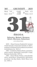Kalendarz ścienny zdzierak 76mm x 135mm Wydawnictwo Telegraph Wydawnictwo Telegraph