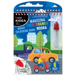 Kolorowanka Pojazdy MAGICZNA WIELORAZOWA KOLOROWANKA WODNA Derform (MWKWOKA) Derform