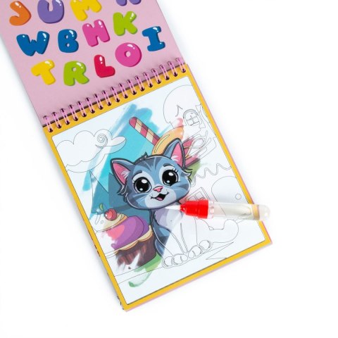 Kolorowanka kotki MAGICZNA WIELORAZOWA KOLOROWANKA WODNA Derform (MWKWPKA) Derform