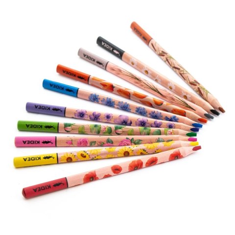 Kredki ołówkowe 12 kol. Kidea (KTJK10KKA) Kidea