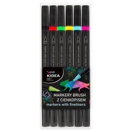 Marker permanentny wkład mix okrągła końcówka Kidea (MBC6KKA) Kidea