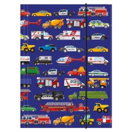 Teczka kartonowa na gumkę Pojazdy mix Derform (TGA4PO11) Derform