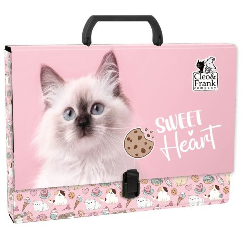 Teczka z szerokim grzbietem na klips Cleo i Frank A4 Derform (TTRCF45) Derform