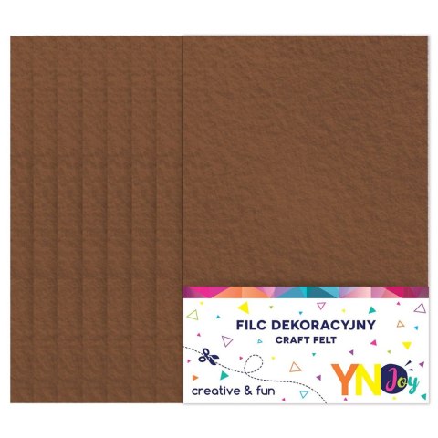 Filc kolor: brązowy 8 ark. [mm:] 210x297 Interdruk (IFILCBRĄZ) Interdruk