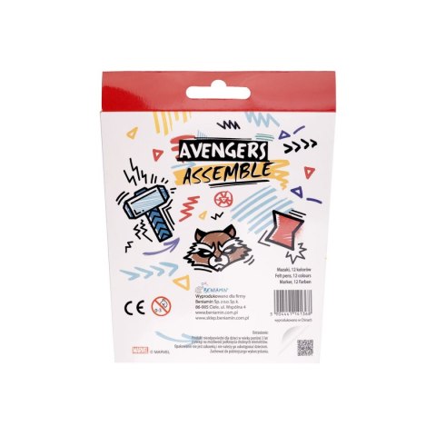 Flamaster AVENGERS 12 kol. Beniamin (114136) Beniamin