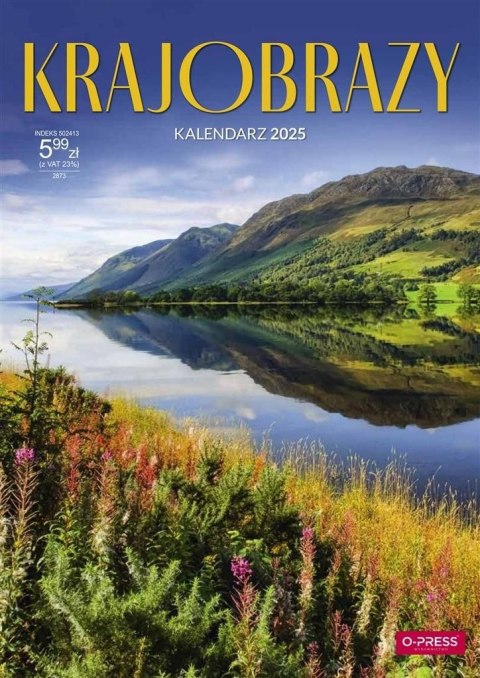 Kalendarz ścienny A4 KRAJOBRAZY A4 x 300mm Press (5904830713435) Press