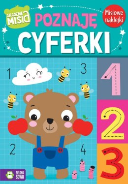 Książeczka edukacyjna Akademia Misia Poznaję cyferki Zielona Sowa Zielona Sowa