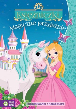 Książeczka edukacyjna Księżniczki. Magiczne przyjaźnie Zielona Sowa Zielona Sowa