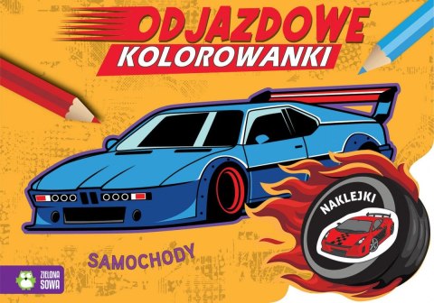 Książeczka edukacyjna Odjazdowe kolorowanki. Samochody Zielona Sowa Zielona Sowa